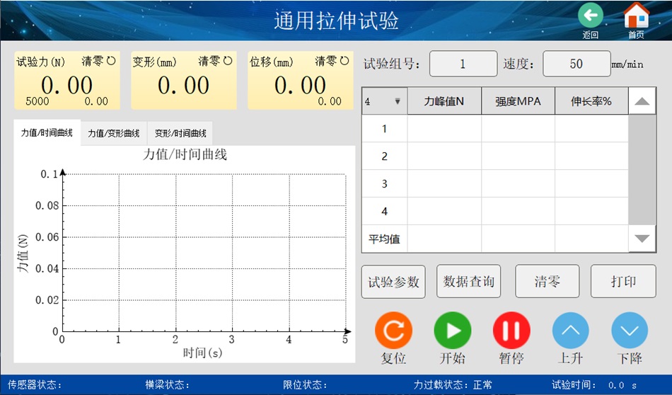 桌上型電子萬能試驗機軟件